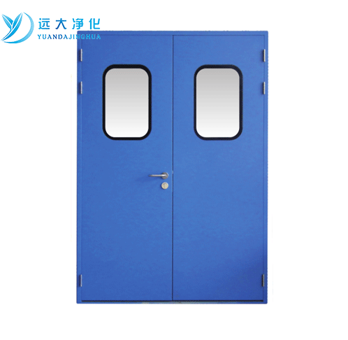 Steel purification double door