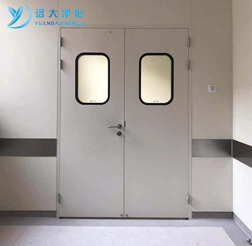 Steel purification double door