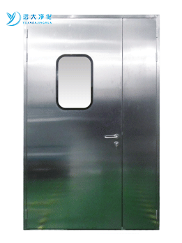Stainless steel purification door